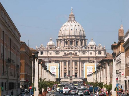 Caminho da Conciliação e da Basílica de São Pedro